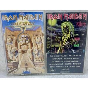 Iron Maiden • Killers And Power Slave• 2 Pack Stereo Cassettes